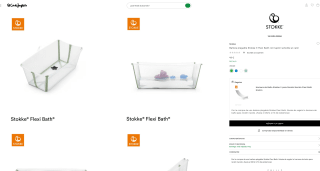 Bañera plegable Stokke Flexi Bath con tapón sensible 49€