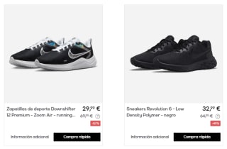 Zapatillas Nike desde solo 17,99€