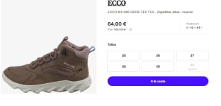Botas para Mujer ECCO MX MID GTX por 64€