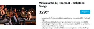 Vanaf €149 een weekend- of midweekverblijf, bij Roompot via de AH