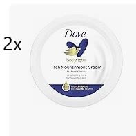 2x Dove Crema Hidratante Corporal, Manos y Facial 3 en 1, 150ml por 3,37€
