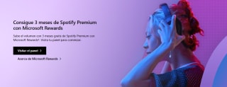 Spotify Premium 3 meses gratis en Microsoft Rewards
