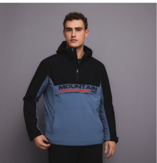 Chaqueta con media cremallera de Trekking de hombre Mountain PRO por 25.99€