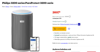 PHILIPS PureProtect 3200-serie AC3220/10 Luchtreiniger Zilver voor €260,99 bij Bol