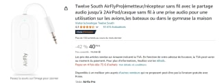 Twelve South AirFly Pro Bluetooth Transmitter 3.5mm Jack - Wit voor €40,79 bij Amazon