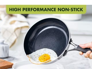 GreenPan Venice Pro Noir 20 & 26 cm pannenset voor €45 met Amazon Prime