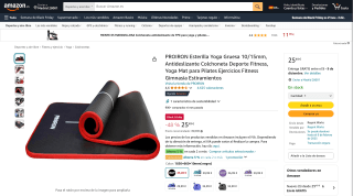 PROIRON Esterilla Yoga Gruesa por 25,49€