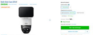 Eufy Solo Cam S340 voor €129 bij Coolblue