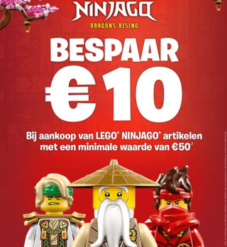 €10 korting op LEGO Ninjago artikelen vanaf €50 bij Smyths Toys