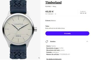 Reloj para Hombre Timberland RUMNEY por 45€