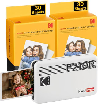 Kodak Mini 2 Retro 4Pass, Impresora Fotográfica + 68 Fotos por 78,32€