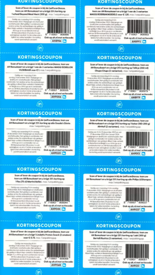 Diverse Kortingscoupons AH december 2023