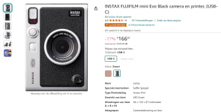 Fujifilm Instax Mini Evo instant camera voor €166 bij Amazon