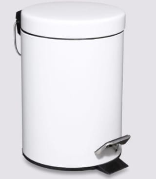 Basurero Blanco Metal 3Lt por $7.591