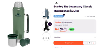 Stanley The Legendary Classic Thermosfles 1000 ml voor €34,95 bij Ibood