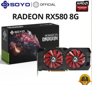 SOYO Tarjeta gráfica AMD Radeon RX580, 8G, GDDR5 por 52,62€