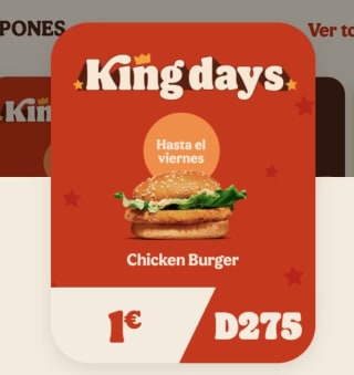 Burger King Chicken Burger a 1€