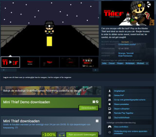 Gratis PC game Mini Thief via Steam