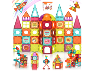 Bloques Magneticos Construccion Niños 120 Piezas por 27,49€