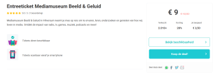 Entreeticket Mediamuseum Beeld & Geluid in Hilversum vanaf €9 via Tripper