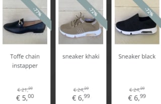 Sale met schoenen vanaf €5,- (kortingen tot 80%) bij Goedkopeschoenen