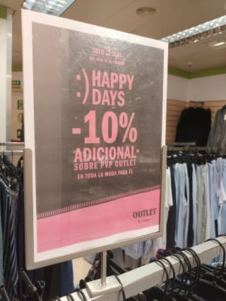 10% de descuento adicional en ropa de caballero en outlet de El Corte Ingles
