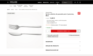ZWILLING Bela Set de cubiertos pescado para 6 personas por solo 14€