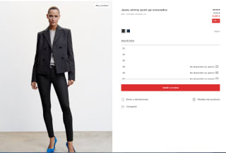 Jeans skinny push-up encerados para Mujer por 6.99€