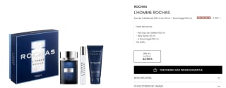 100ml L'Homme Rochas Eau de Toilette, een 20ml Travel Spray en een 100ml Shower Gel voor €43,50 bij My-origines