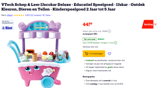 VTech Schep & Leer IJscokar voor €44,99 bij Bol