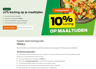 10% korting op maaltijden via Uitgekookt