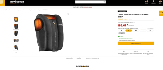 Chaleco Airbag Ixon IX-AIRBAG UO3 Negro por solo 188,01€