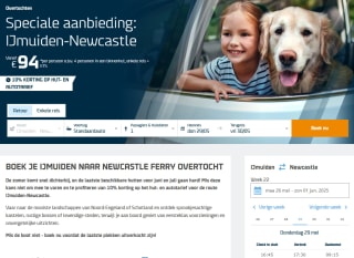 10% korting bij DFDS op overtocht IJmuiden - Newcastle