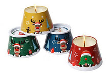 Umi 4 Velas Perfumadas Navideñas cera de soja natural a solo 4,99€