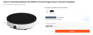 Xiaomi Inductiekookplaat voor €37,99 bij Ochama