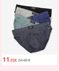 Pack de 5 calzoncillos para hombre por 11,02€