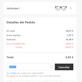 Gafas graduadas por solo 1€ en FIRMOO para nuevas cuentas