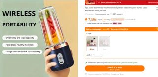 1 pza. Exprimidor portátil nuevo con 1 vaso por 7,39€