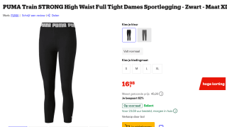 Puma Train Strong High Waist dames sportlegging voor €16,98 bij Bol