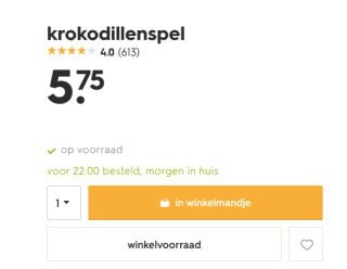 HEMA krokodillenspel voor 5,75 euro