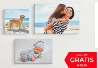 Eigen foto op canvas 30x20 via bestecanvas.nl
