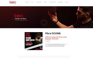 1 año de Fibra Óptica 500mb Keio por solo 99€
