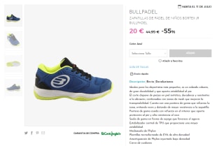BULLPADEL - Zapatillas por 20€