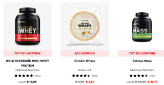 Tot 50% korting op diverse producten bij Body & Fit