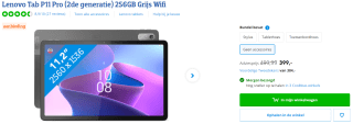 Lenovo Tab P11 Pro (2nd Gen) (ZAB50043SE) voor €399 bij Coolblue