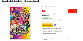 Everybody 1-2 Nintendo Switch voor €12,99 bij Bol