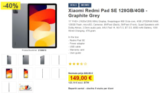 Xiaomi Redmi Pad SE 128GB/4GB voor €149 bij Proshop
