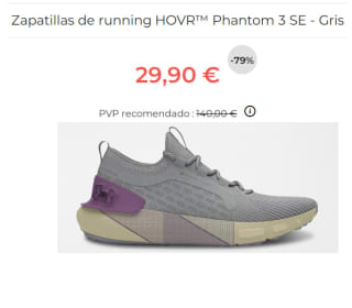 Zapatillas para Mujer Under Armour HOVR PHANTOM 3 SE por 29.9€