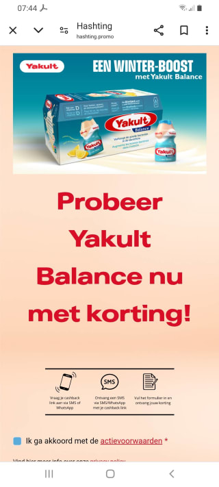 cashback yakult