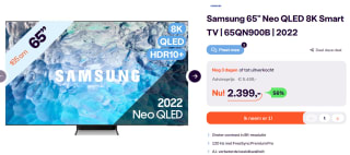 Samsung Neo QLED 8K TV 65QN900B (2022) voor €2.399 bij Ibood